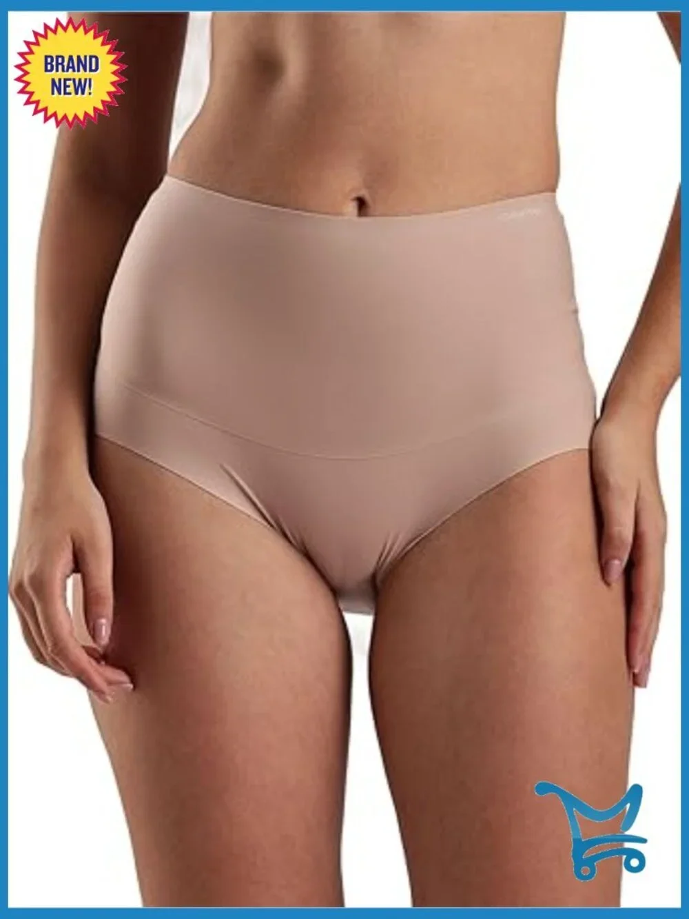 High-Waist Seamless Control Brief Panty Shapewear Light Compression